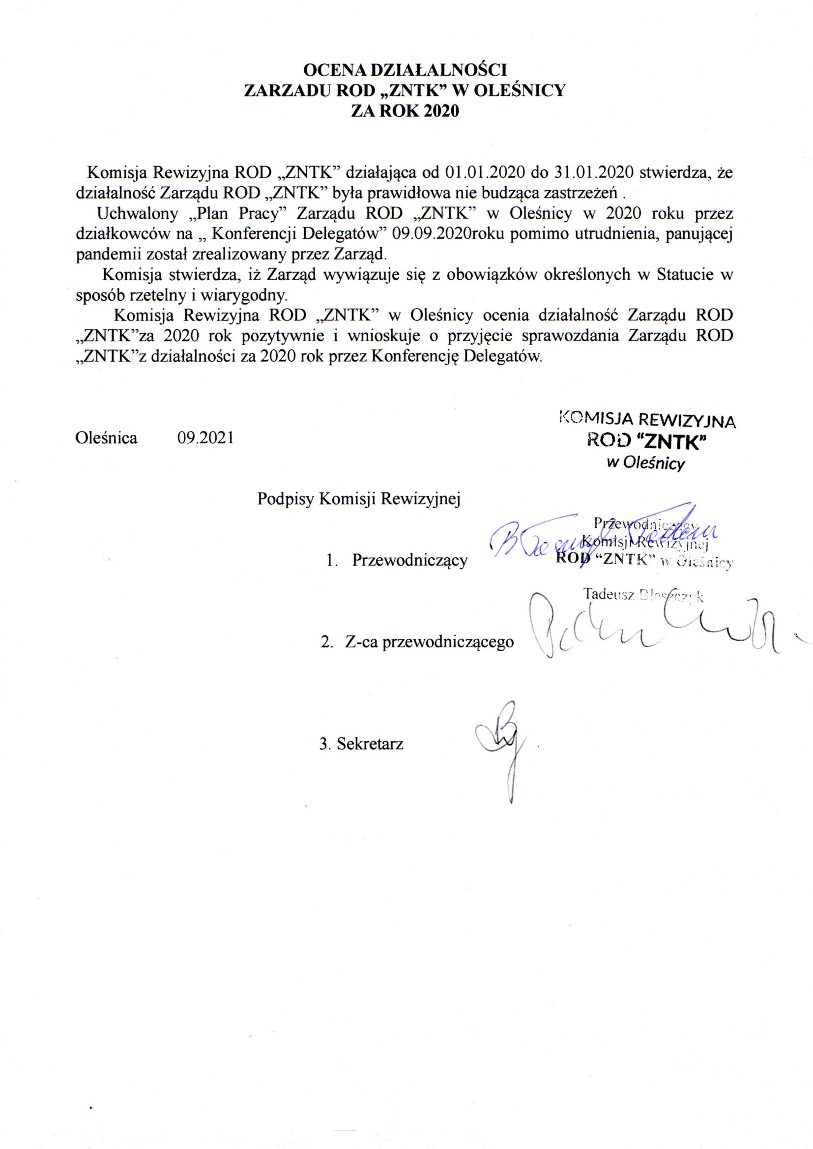 Opinia KR